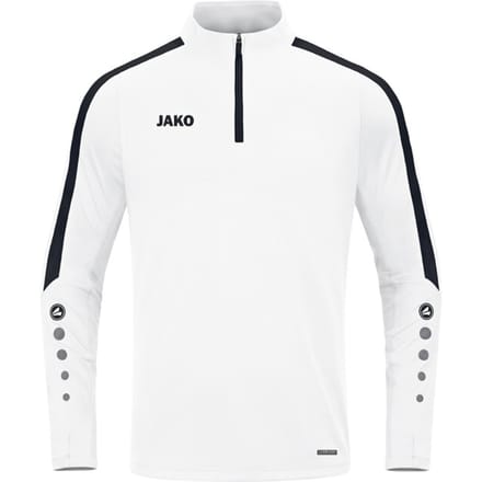 Jako Power Ziptop Kinderen - Zwart / Wit | Maat: 152