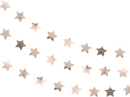 Slinger sterren rose goud - 5 meter