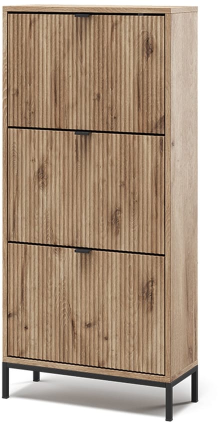 Vicco Eliza Schoenklaprek – 60 x 130 cm met 3 uitklapbare lades Viking Eik