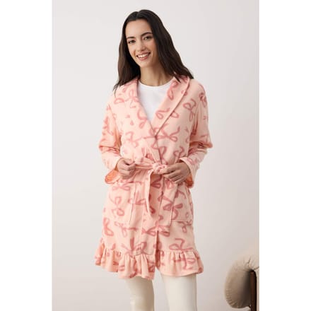 Damesbadjas met Rosa-print