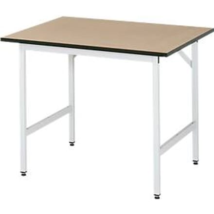 Werktafel - MDF-plaat - B 1000 x D 800 x H 800-850 mm - beuken plaat