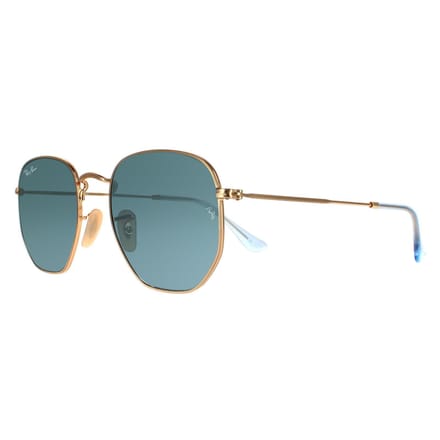 Ray-Ban Square Unisex Gouden Blauwe Grijs Verloop Zonnebril