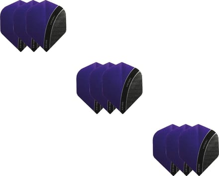 3 Sets (9 stuks) XS100 Curve flights Multipack - Paars