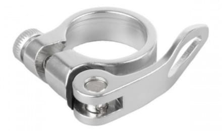Zadelklem Quick Release Snelspan 34,9 Mm Alu Zilver