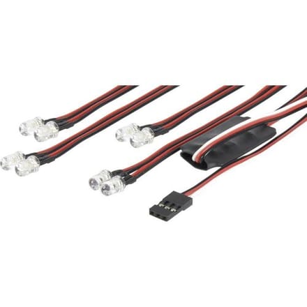Carson Modellsport Verlichtingsset Rood, Wit 4.4 - 6 V 500906240