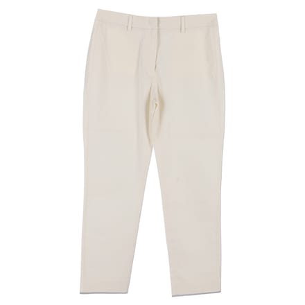 Weekend Max Mara rechte broek van wit katoen