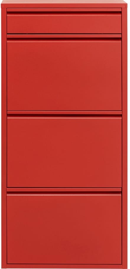 Schoenenkast Caruso rood 3+1 laden Kare Design