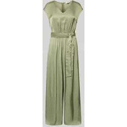 regular fit jumpsuit met tailleriem om te strikken