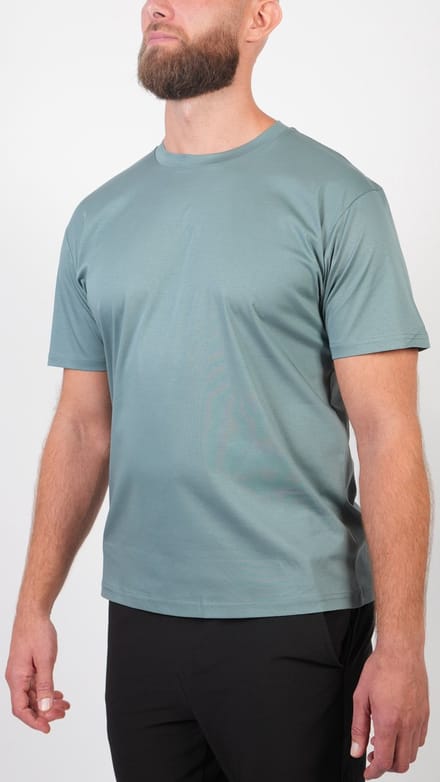 BASKO T-SHIRT - SLIM FIT - MUNT - MAAT M