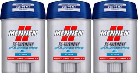 Mennen Xtreme Ice Fresh Deodorant Man - 3 x 50 ml - 48H Effectieve Bescherming