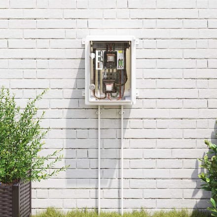 vidaXL - Besturingskast - Grijs - 37 - x - 16,5 - x - 40 - cm - ABS - Kunststof