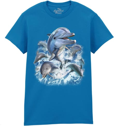 Dolfijnen Dolphin Jump The Coloured House T-shirt M