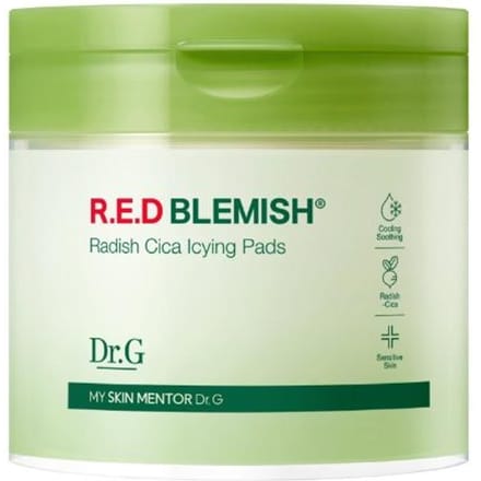 Dr.G Red Blemish Radijs Cica Icing Pad (60 pads) green