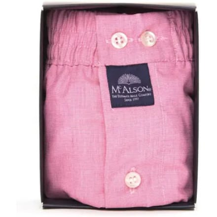 McAlson Boxershort Roze Met Lange Pijpen Los Model - M