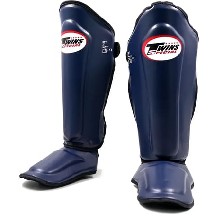 Twins Special SGL-7 Scheenbeschermers Marine Blauw – Muay Thai & Kickboksen – Maat M