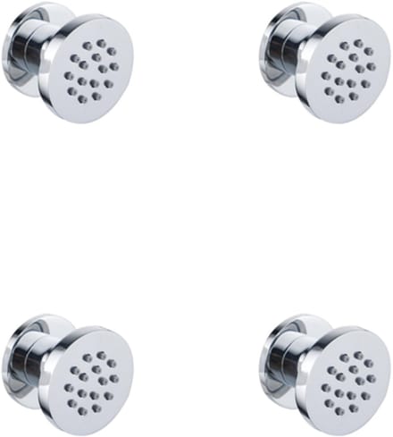 FugaFlow Eccelente Acces zijdouche - 5cm - rond - 4 stuks - chroom
