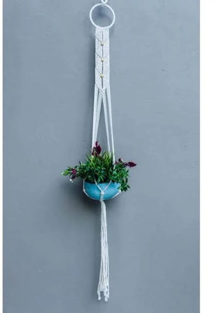 Monnarita - Plantenhanger - Macrame - Hout