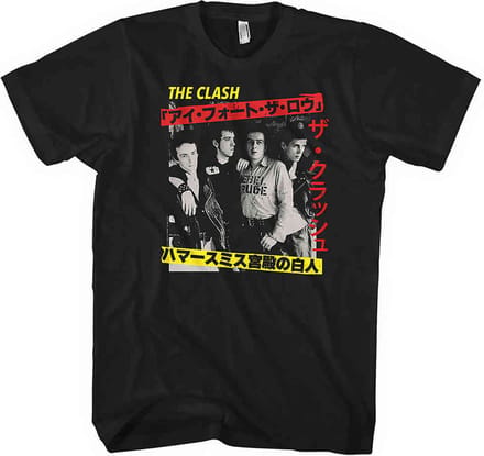 The Clash - Kanji Heren T-shirt - S - Zwart