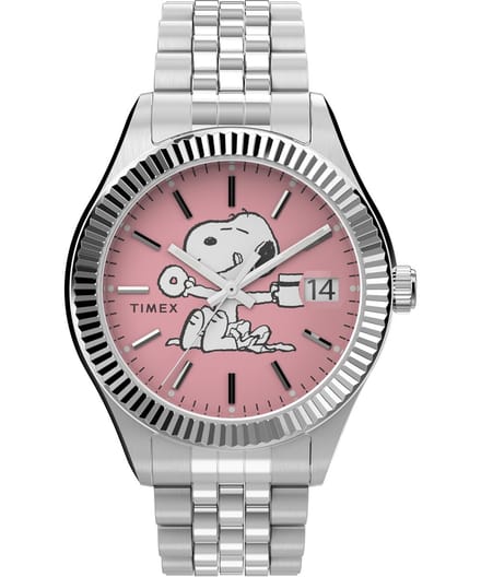 Timex Peanuts Legacy TW2V47400 Horloge - Staal - Zilverkleurig - Ø 34 mm