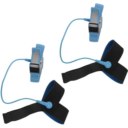 2 Stuks Antistatische Hiel Aardingsbandjes Verstelbare ESD Elastische Zool Aarder Elektronische Ontlading gray