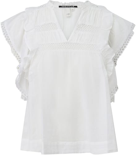 Katoenen blouse voor vrouwen QS Regular Fit