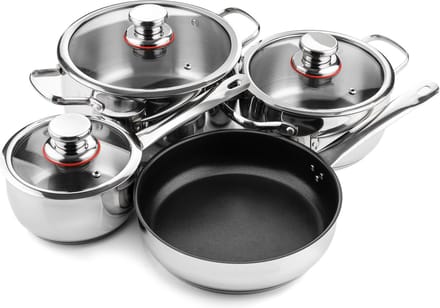 Westinghouse RVS Pannenset Inductie 7-delig
