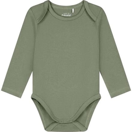 Prénatal romper basis Light Khaki Green 62/68 unisex