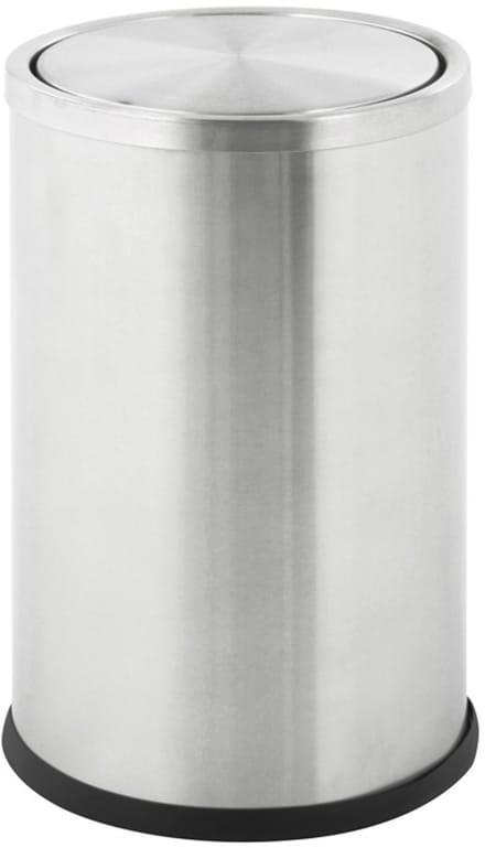 V-Part - Papierbak Swing 10 liter - Stainless steel - mat RVS - Prullenbak