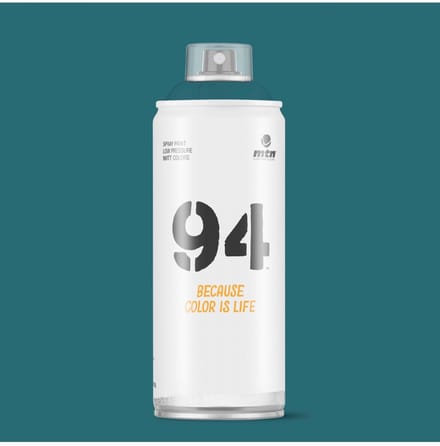MTN94 Donker Turquoise spuitverf - 400ml lage druk en matte afwerking