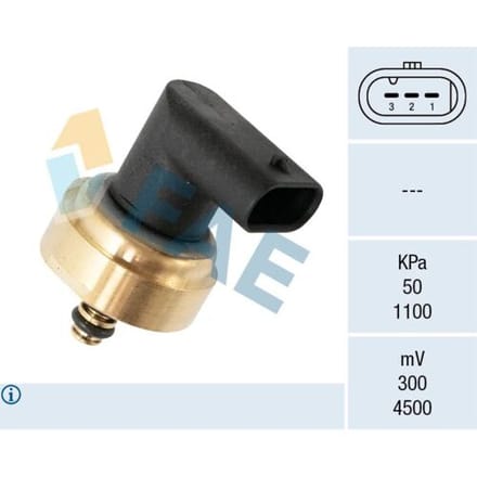 Sensor, brandstofdruk FAE 15615