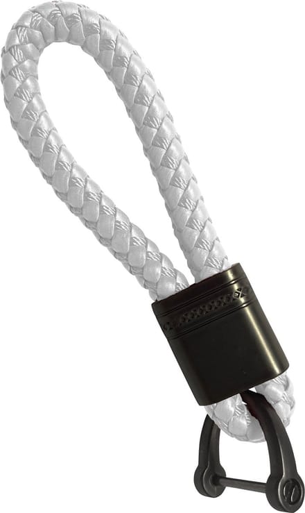 Sleutelhanger Auto Touw Sleutelhanger Koord Sleutelhanger Met Sleutelhanger Ring - Wit