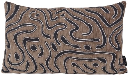 NOVÉE Sierkussen chenille flow | 30 x 50 cm | velvet/polyester