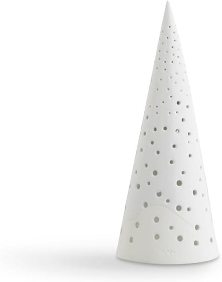 Witte Theelichthouder Kerst Design Scandinavisch H25,5