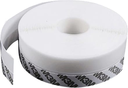 Tochtstrip voor Deuren - 5 Meter - 25mm - Hoogwaardig Silicone - Zelfklevend - Wit