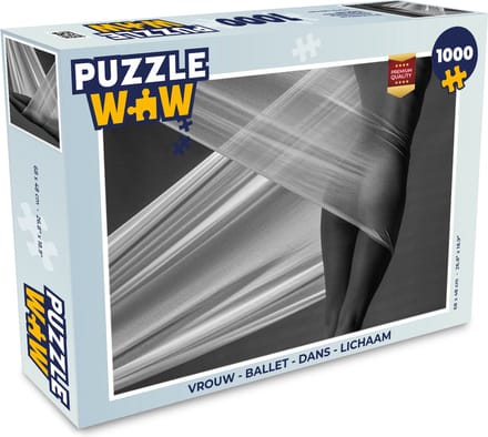 Puzzel Vrouw - Ballet - Dans - Lichaam - Legpuzzel - Puzzel 1000 stukjes volwassenen