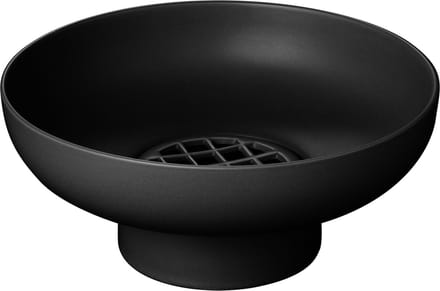 Miyabi Vaas Black Laag | Zwart | Keramiek