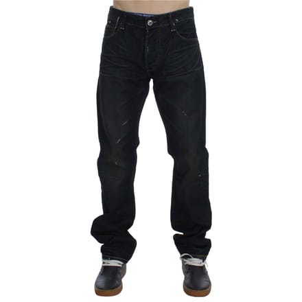 Rechtafsnijdende Donker Gewassen Jeans