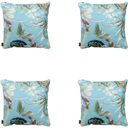 Madison - Sierkussen Grasse aqua - Ca. 50x50 cm - Set van 4