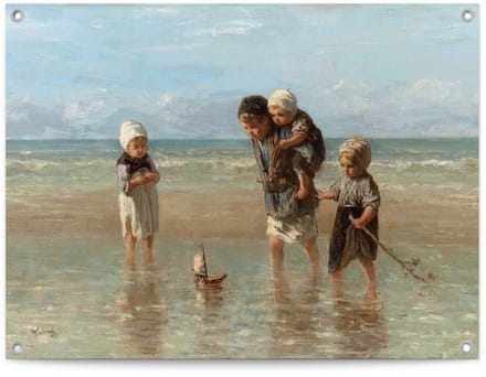 Tuinposter Jozef Israëls - Kinderen der Zee - 60 x 80 - Canvas - REINDERS