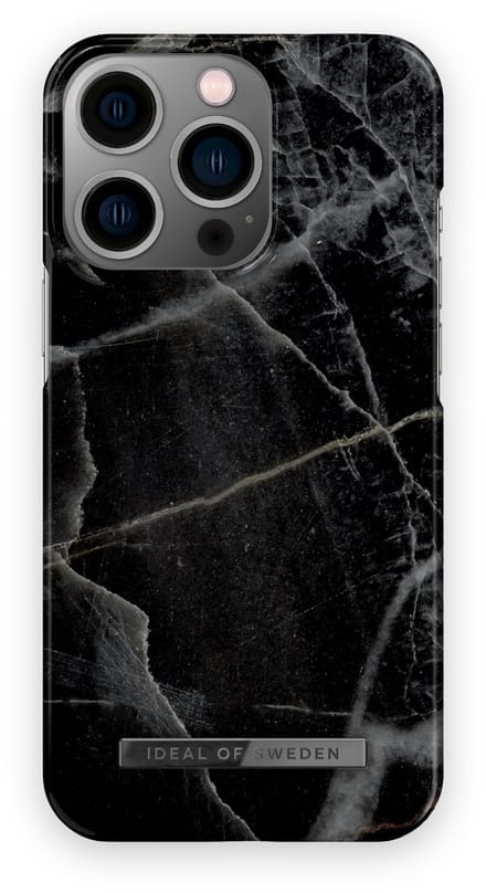 iDeal of Sweden Fashion Case iPhone 13 Pro Black Thunder Marble