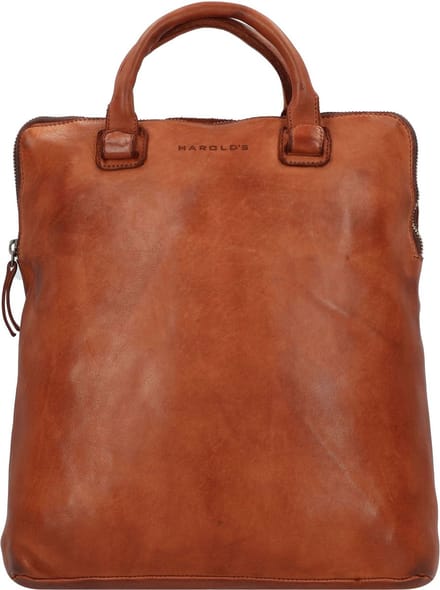 HAROLD'S Leren vrijetijdsrugzak rugzak Submarine Post-Citybackpack Cognac bruine