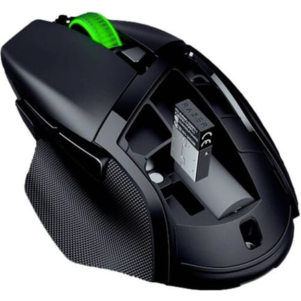 RAZER Basilisk V3 X HyperSpeed Ergonomische gaming-muis Bluetooth Optisch Zwart 7 Toetsen 18000 dpi Ergonomisch