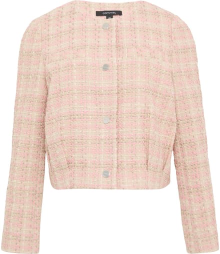 Chic Tweed Cardigan Vierkante Snit Dames COMMA