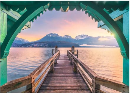 Ravensburger – Legpuzzel – Footbridge at Lac d'Annecy - 1000 Stukjes – 70 x 50 cm