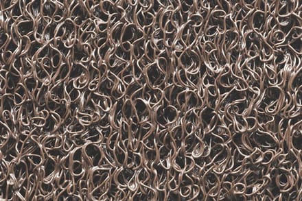 Hamat deurmat Curly bruin 40x60cm