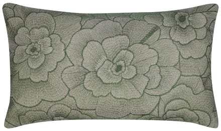 Rosanna Kussen geborduurd donker groen 30x50cm