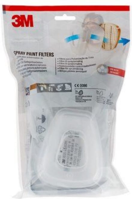 3M - Vervangingsfilter voor halfgelaatsmasker 6002C
