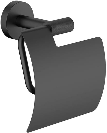 DutchLine - Grip Toilethouder Met Klep – Mat zwart