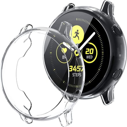 YPCd® Samsung Galaxy Watch Active Siliconen Case - Transparant - 40mm - 360 bescherming