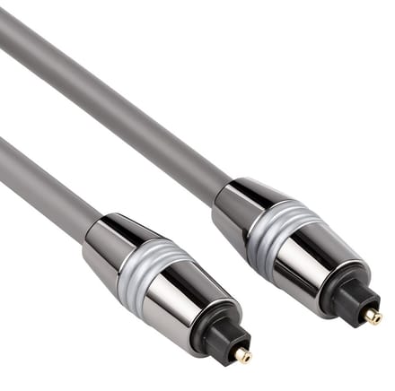 Optische kabel - Metaal - Enkel afgeschermd - 2 meter - Zilver - Allteq